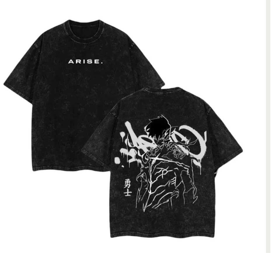 (Shadow Monarch 2.0) Streetwear T Shirt and Hoodie- Solo Leveling