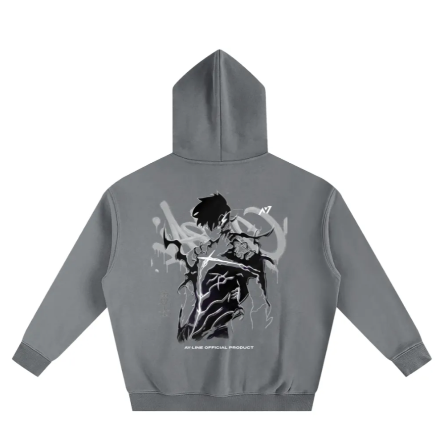 (Shadow Monarch 2.0) Streetwear T Shirt and Hoodie- Solo Leveling